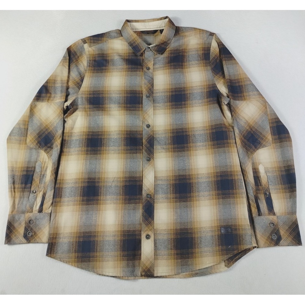 Outpost Makers Shirt Mens Large Multicolor Plaid Long Sleeve Button Up Flannel